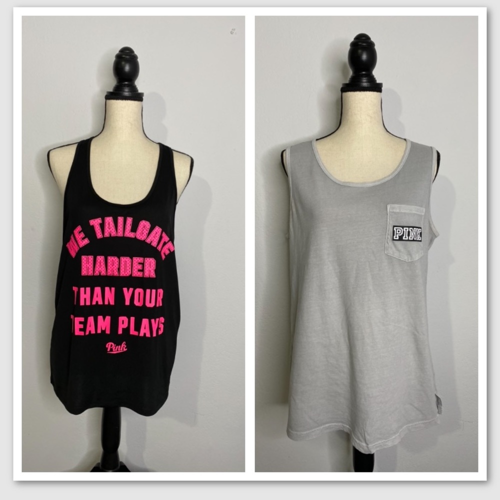 Victoria’s Secret PINK Tank top & Razorback Tank (Set 2) EUC